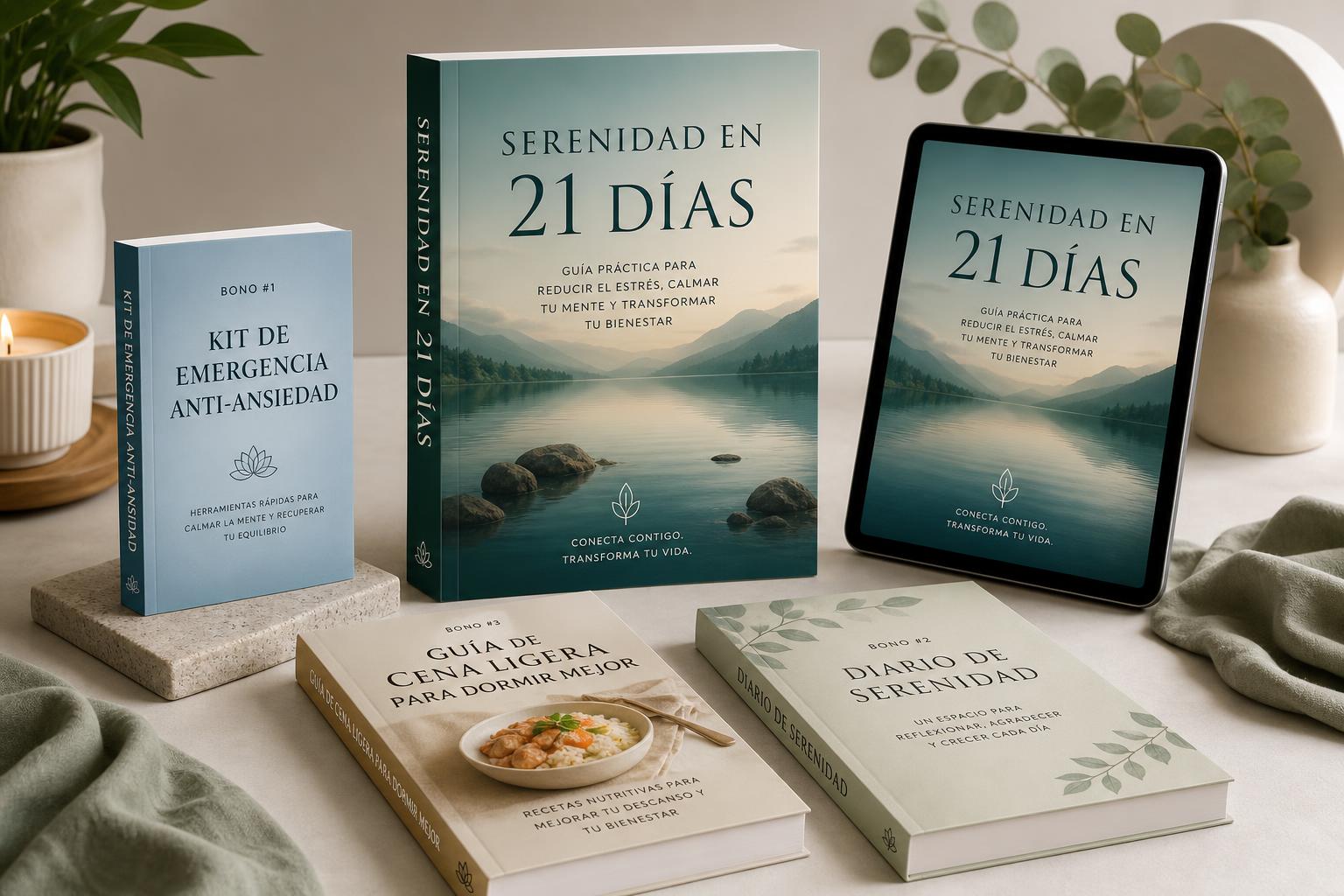 Paquete completo: Serenidad en 21 Días + 3 Bonos gratuitos